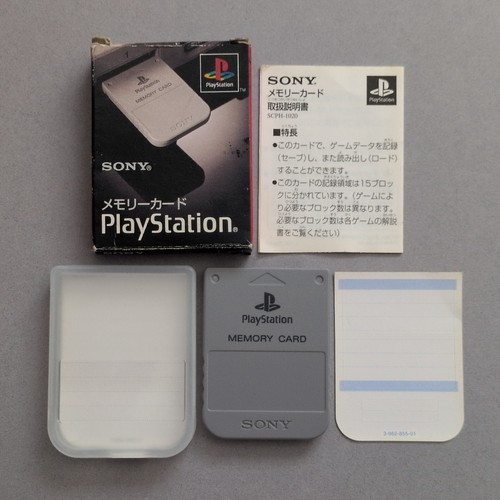 Boxed grey official ps1 - official, memory
