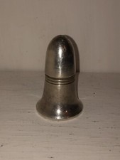 Antique 1956 Sipelia military salt shaker, marked with the broad arrow Read Disc