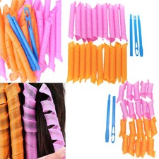 20Pcs Magic Hair Curlers Heatless MIX Hair Curling Spirals Convenient Durable