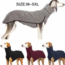 Pet Dog High Collar Jumper Sweater Greyhound Whippet Clothes Lurcher Coat