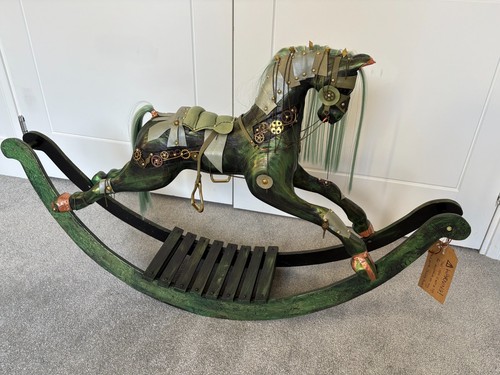 Hand made wooden - rocking, horse