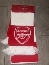 Official Arsenal FC Bar Red/white  Scarf RRP £20 BNWT