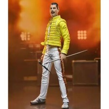 Queen Freddie Mercury Action Figure Live At Wembley Detailed Statue Model New