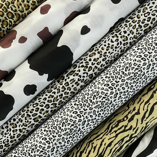 Polycotton fabric animal - polycotton,