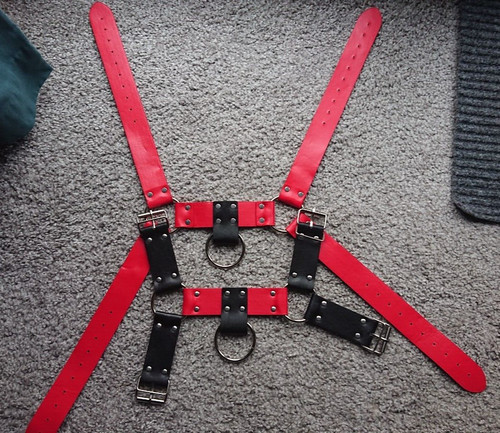 Upper body harness red - upper, and
