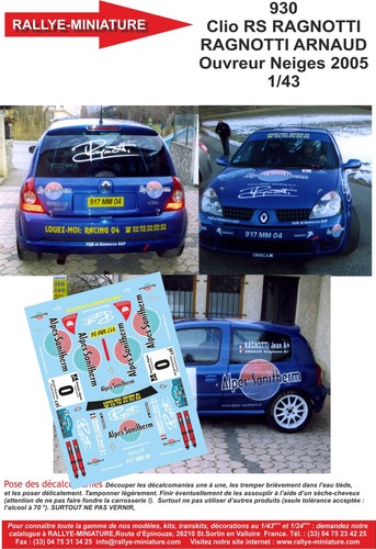 Decals ref 0930 renault - ref,
