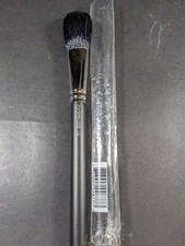 MAC 129 POWDER/BLUSH BRUSH - NEW IN SLEEVE - DISCONTINUED NATURAL HAIR