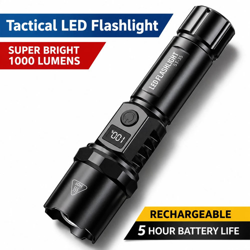 Torch light rechargeable led - rechargeable,