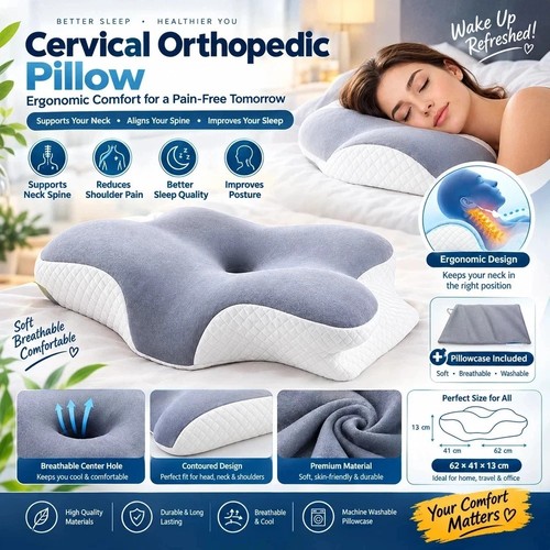 Cervical orthopedic pillow - cervical,