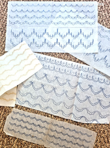 Vintage embroidery transfers - vintage, transfers-