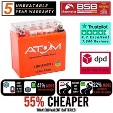 Atom 12N9-BS Gel Motorcycle