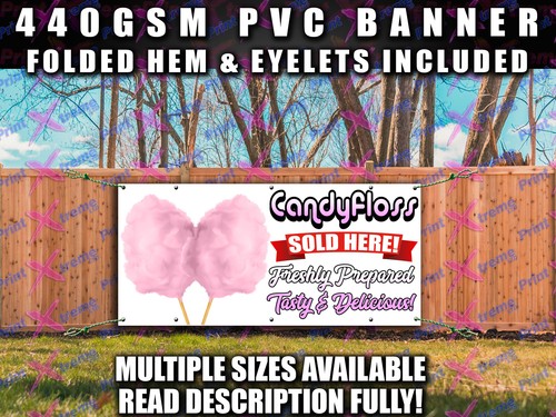 Candyfloss sold here - sold, banner