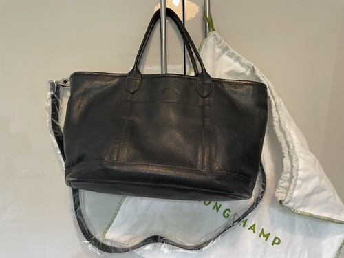 Longchamp black full leather - longchamp,