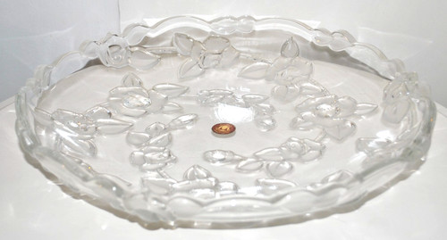 Walther glass bowl platter - glass,