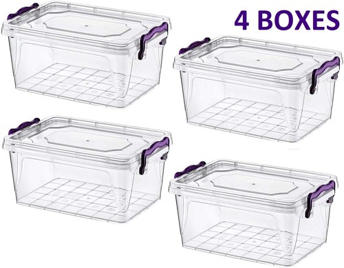 Clear plastic storage - 4/8, x