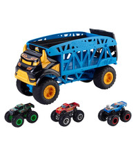 Hot Wheels Monster Trucks Diecast Cars Monster Mover Transporter with 3 Trucks