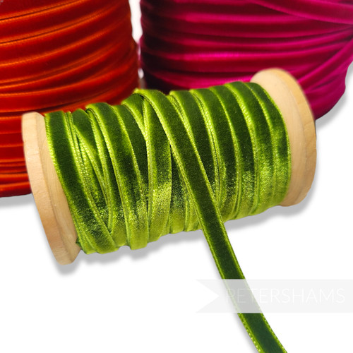 7mm french velvet ribbon 1m - ribbon,