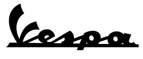 Vespa scooter vinyl sticker - vespa,