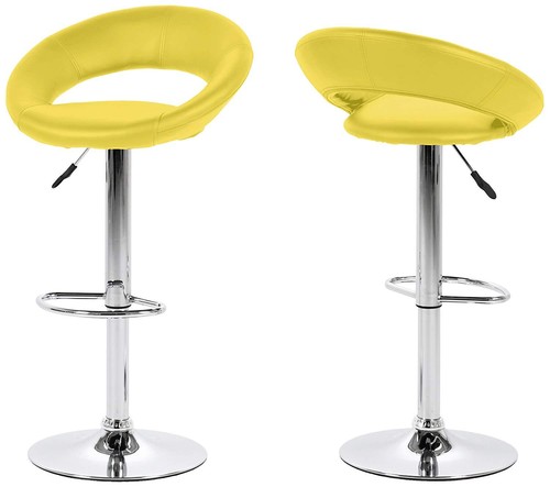 Pair bright colour barstool - of,