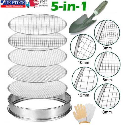 Garden sieve metal riddle soil - metal,