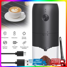 NEW Portable USB Electric Burr Coffee Grinder Grinding Mill For Coffee Beans UK