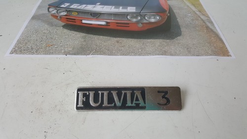 Fulvia rear badge - rear, lancia