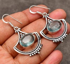 Aquamarine Earrings: 925