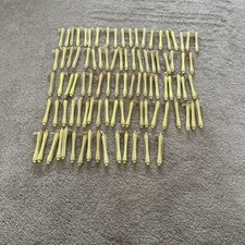 95  Yellow Professional Hair Perming Rods With Rubbers