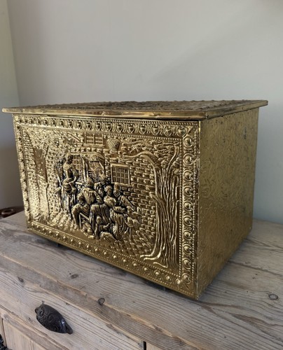 Vintage brass clad - vintage, wood