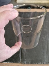 Rare Holed Bialaddin/vapalux Pressure Paraffin Lantern Pyrex Glass Parallel Glas