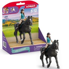 Schleich Horse Club Lisa Storm Toy Set Horse Rider Play Figures for Kids