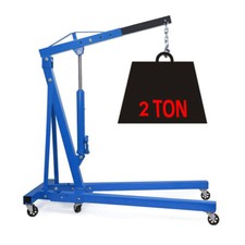 2Ton Mobile Folding Hydraulic Engine Crane Stand Jack Workshop Hoist Lift Cranes