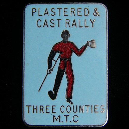 Plastered cast rally pin - rally,