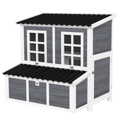 Chicken coop light grey fir - light,