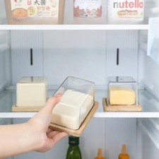 Glass Butter Dish with Lid &