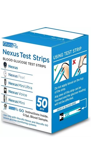 Glucorx nexus test strips - nexus,