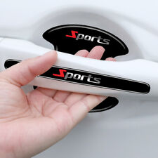 8Pcs Sports Car Accessories Door Handle Bowl Anti-scratch Protector Stickers .