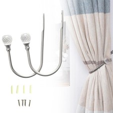 2pcs metal crystal curtain - 2pcs,