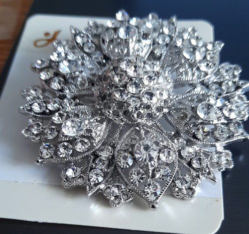 Large rhinestone flower - large,