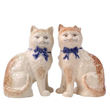 Antique Staffordshire Cat
