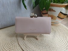Ted Baker ROSYELA Leather Pink wallet/purse, bobble clasp 