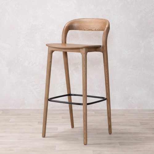 Solid oak scandi style bar - solid,