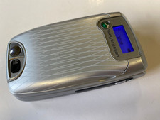 Sony Ericsson Z600 Mobile Phone UNLOCKED Flip Fold Silver -Vintage Fully Working