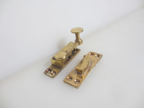 Late vintage brass sash - brass,