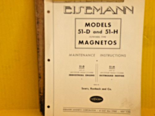 Eisemann magneto 51 h - magneto, 51-h