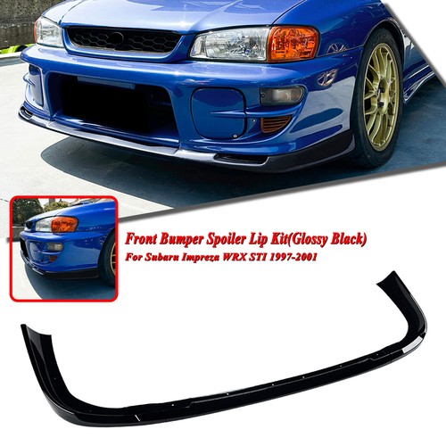 Gloss black front spoiler - black,