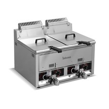 Infernus Countertop Twin Tank Gas Fryer 2x12l LPG/NG CE Certified 