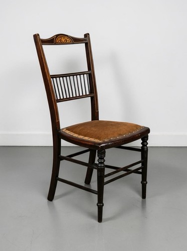 Antique victorian inlayed side - victorian,