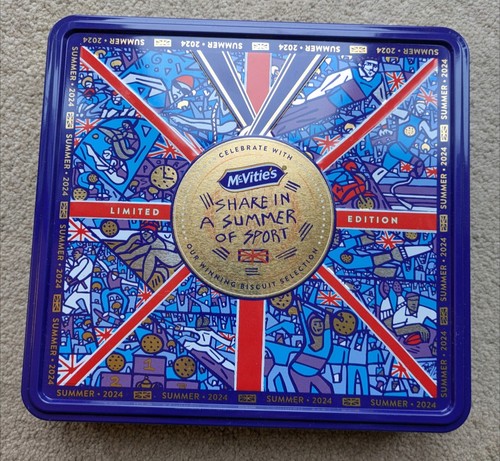 Mcvities empty biscuit tin - mcvities,