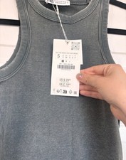 Zara Grey Maxi Dress Size
